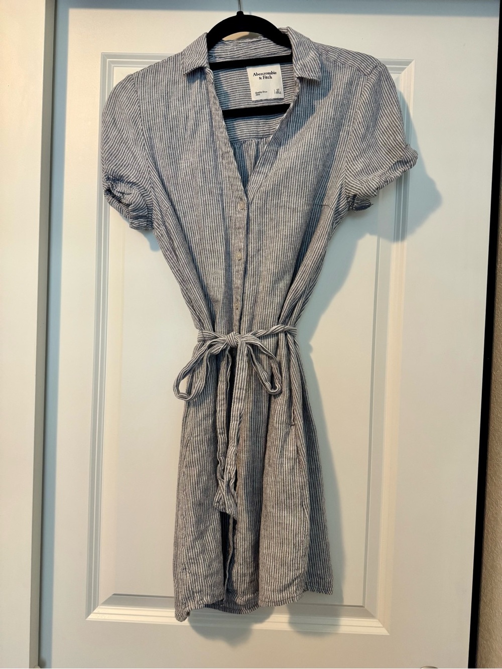 Abercrombie & Fitch Striped Button-Up Dress